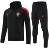 Survêtement d’entraînement Portugal : Sweat à Capuche + Pantalon Noir 2025