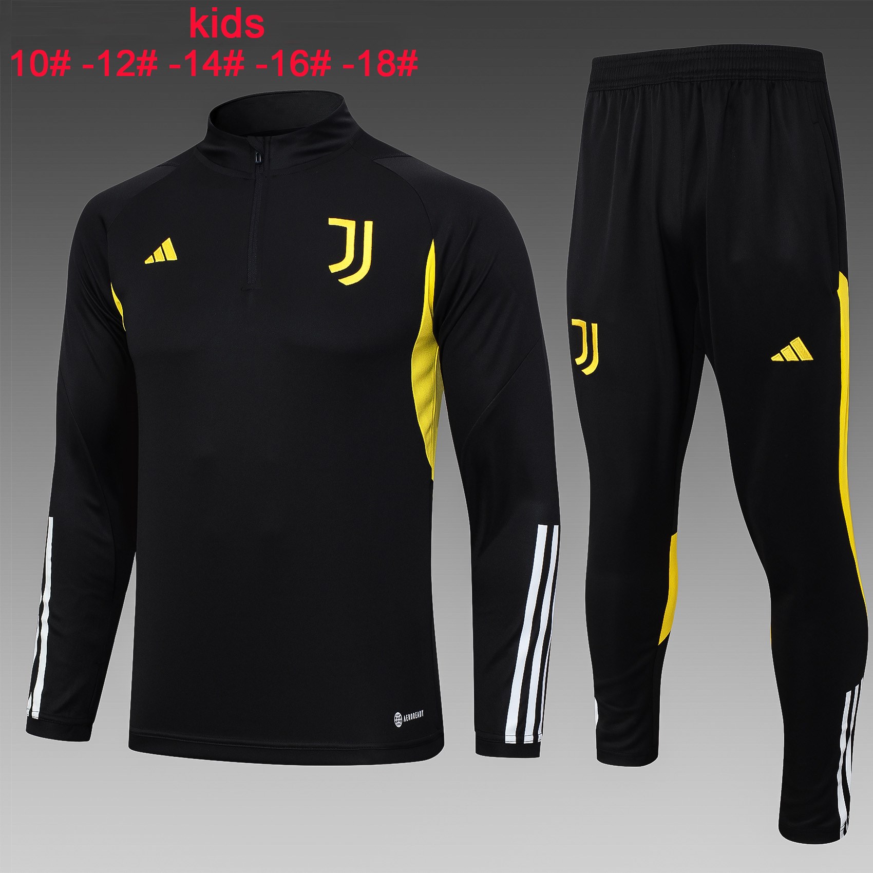 Survêtement d’entraînement pour enfants Juventus Noir 2023/24