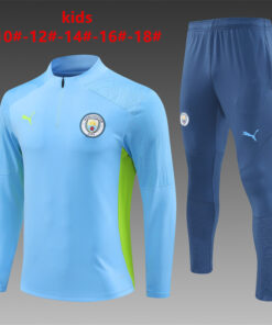 Survêtement d’entraînement pour enfants Manchester City Bleu 2024/25