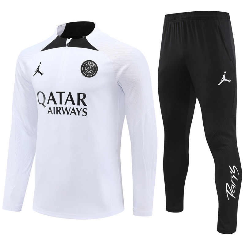 Survêtement d’entraînement PSG x Jordan Blanc 2023/24