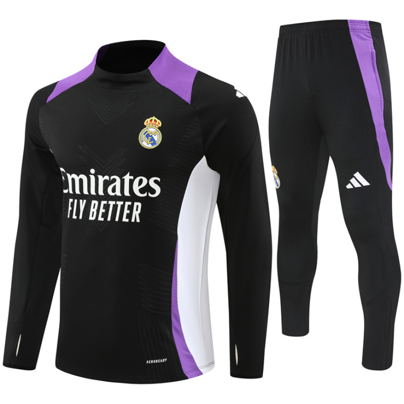 Survêtement d’entraînement Real Madrid Noir – Violet 2024/25