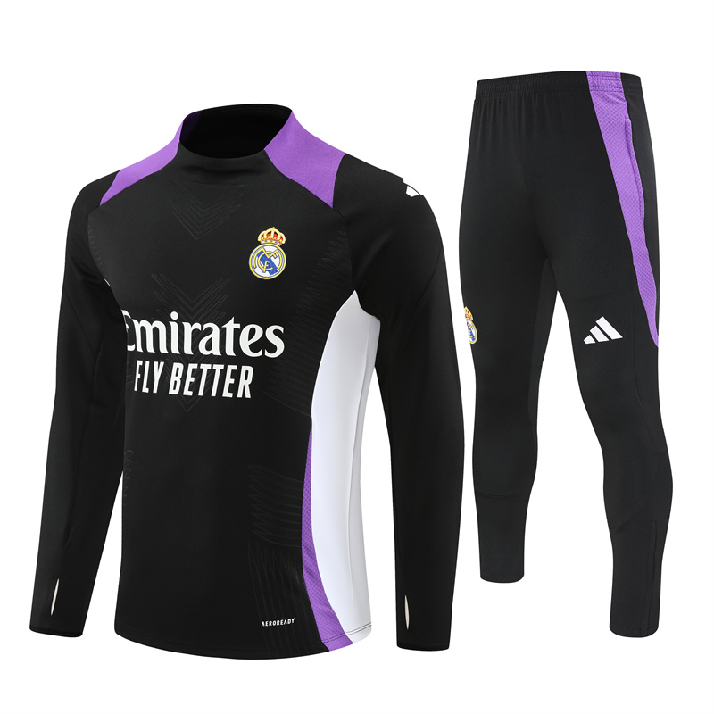 Survêtement d’entraînement Real Madrid Noir – Violet 2024/25