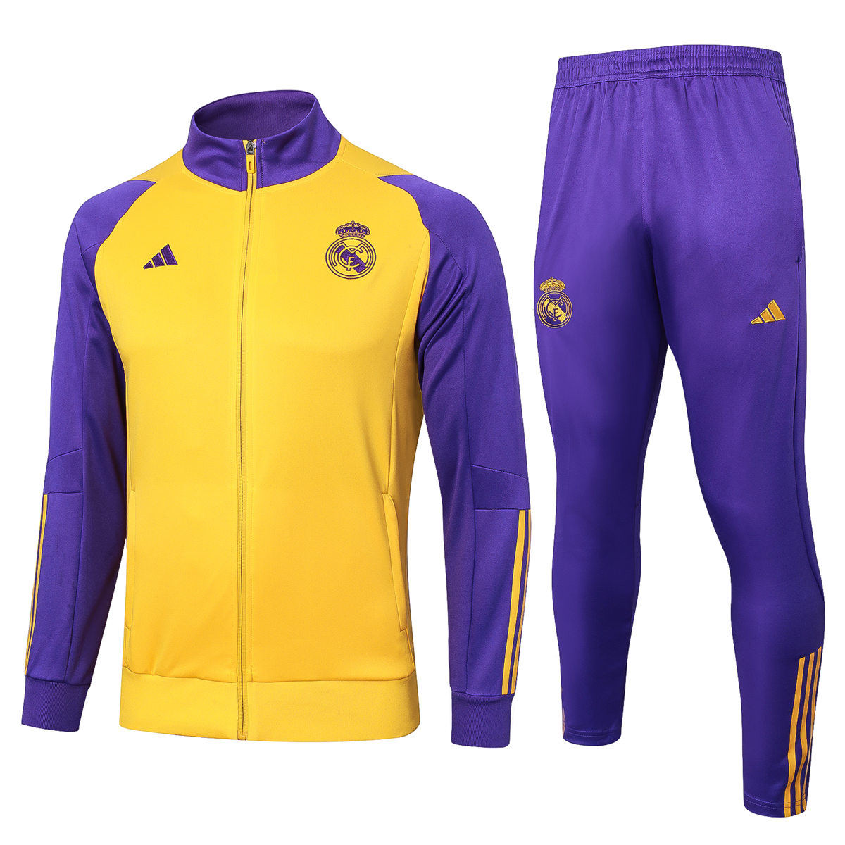 Survêtement d’entraînement Real Madrid Veste + Pantalon Jaune 2023/24