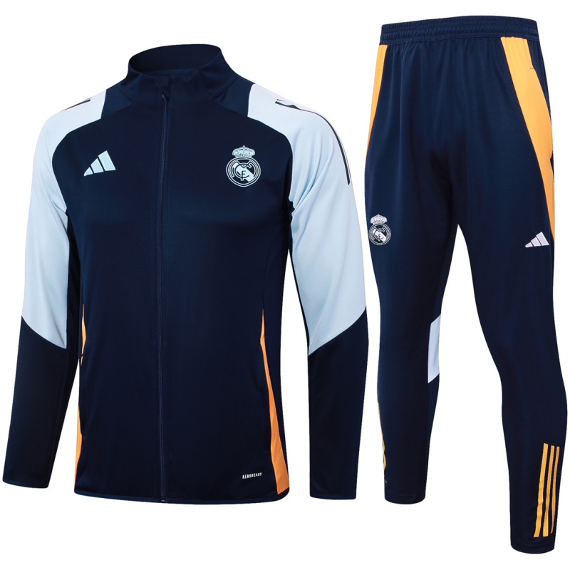 Survêtement d’entraînement Real Madrid Veste + Pantalon Royal – Bleu Clair 2024/25