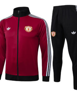 Survêtement Entraînement Veste + Pantalon Manchester United Bourgogne 2024/25
