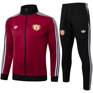 Survêtement Entraînement Veste + Pantalon Manchester United Bourgogne 2024/25