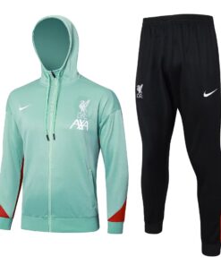Survêtement Liverpool Veste à Capuche + Pantalon Entraînement Vert Clair 2024/25
