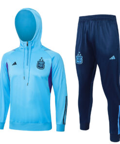 Sweat à capuche Argentine bleu 2024