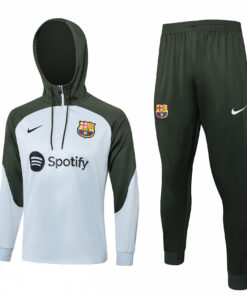 Sweat à Capuche Barcelone Gris – Vert 2023/24
