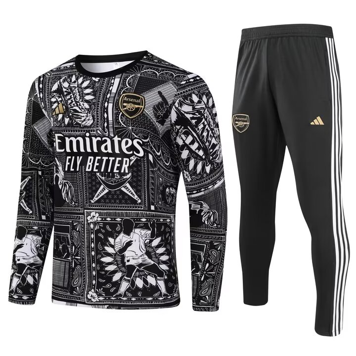 Tenue d’entraînement Arsenal noire 2023/24