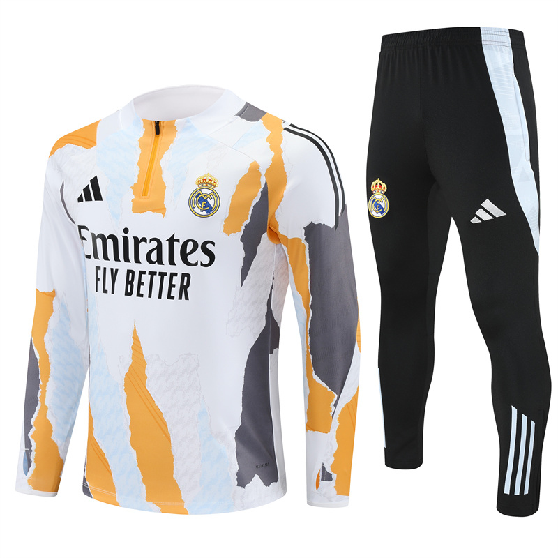 Tenue d’entraînement camouflage blanche du Real Madrid 2024/25