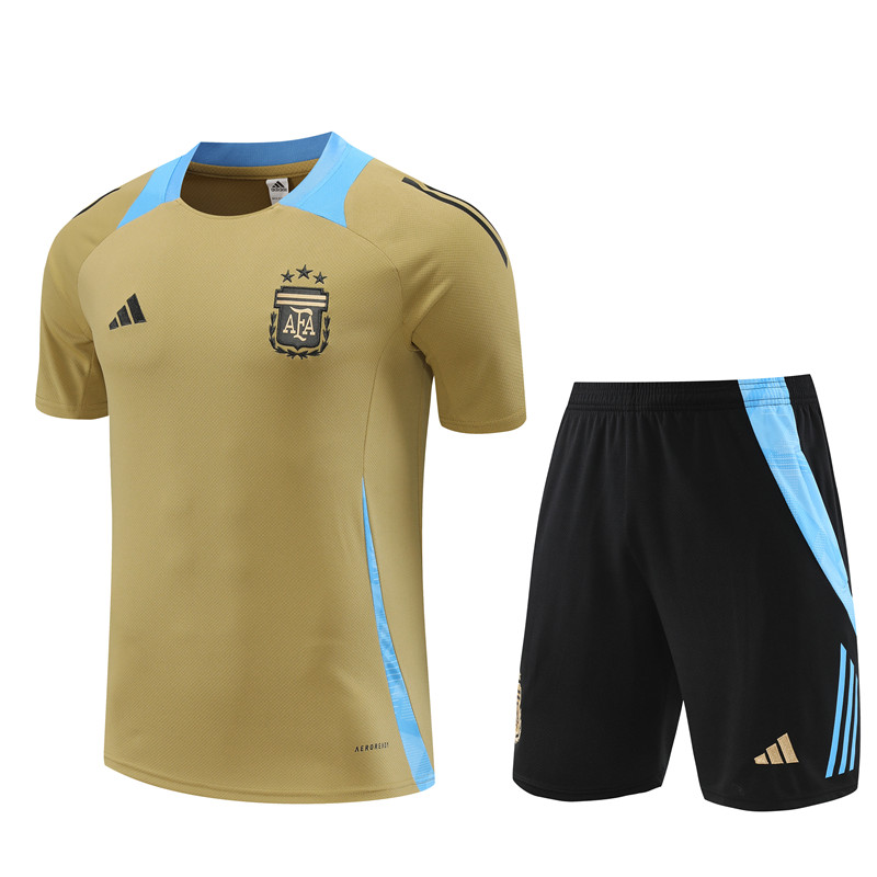 Tenue d’entraînement courte Argentine or 2024
