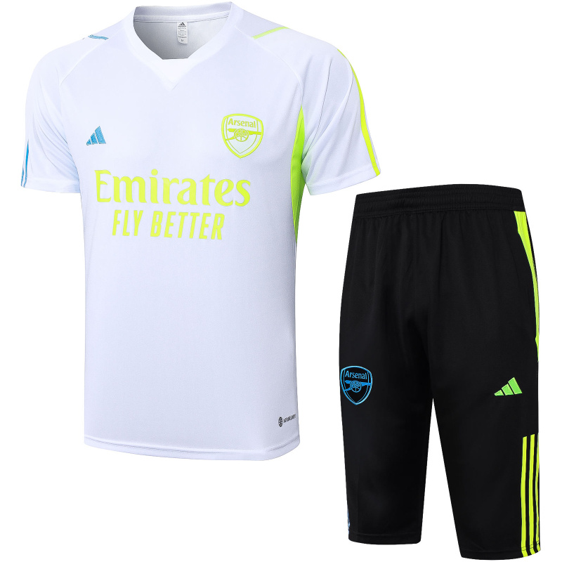 Tenue d’entraînement courte Arsenal blanche 2023/24
