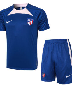 Tenue d’entraînement courte Atlético de Madrid bleue 2023/24