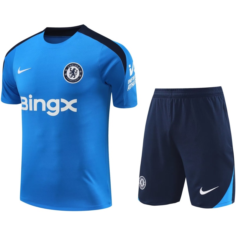 Tenue d’entraînement courte Chelsea bleue 2024/25