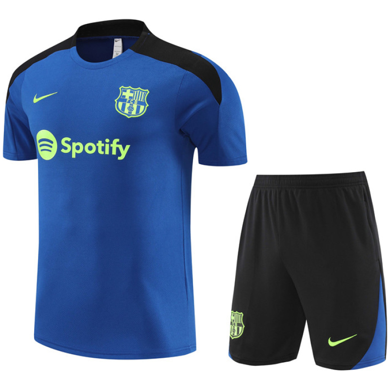 Tenue d’entraînement courte de Barcelone bleue 2024/25