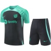 Tenue d’entraînement courte de Barcelone noir – vert 2023/24