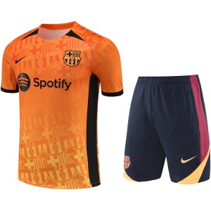 Tenue d'entraînement courte de Barcelone Orange 2024/25