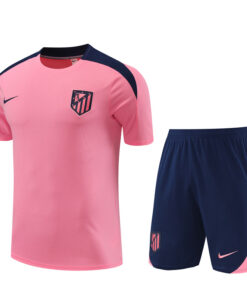 Tenue d’entraînement courte de l’Atlético Madrid rose 2024/25