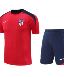 Tenue d’entraînement courte de l’Atlético Madrid rouge 2024/25