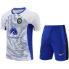 Tenue d'entraînement courte de l'Inter Milan blanche 2024/25