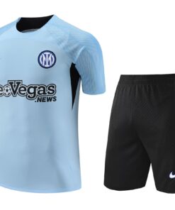 Tenue d’entraînement courte de l’Inter Milan bleu clair 2023/24