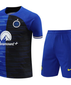 Tenue d’entraînement courte de l’Inter Milan bleue 2024/25
