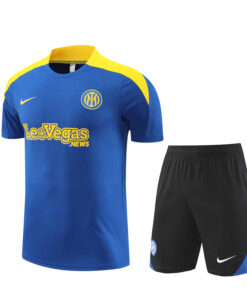 Tenue d’entraînement courte de l’Inter Milan bleue 2024/25