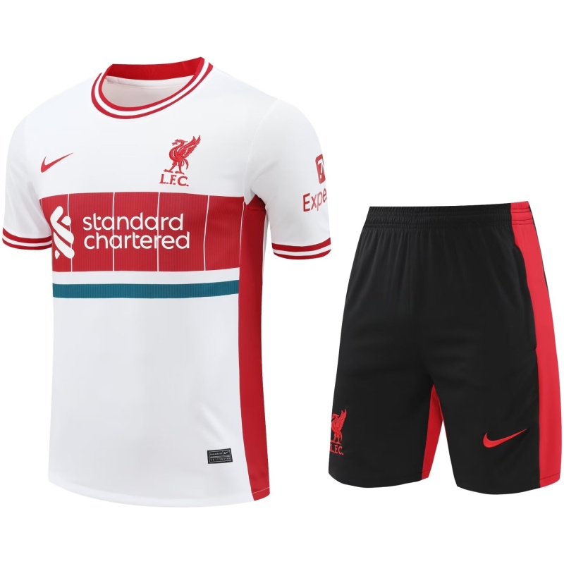 Tenue d’entraînement courte de Liverpool blanche 2024/25