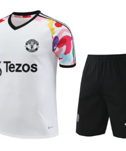Tenue d’entraînement courte de Manchester United blanche 2024/25