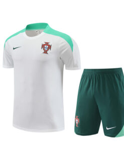 Tenue d’entraînement courte du Portugal blanche 2024