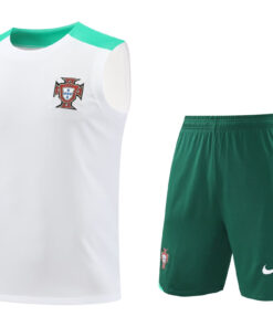 Tenue d’entraînement courte du Portugal blanche 2024