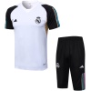 Tenue d'entraînement courte du Real Madrid blanche 2023/24