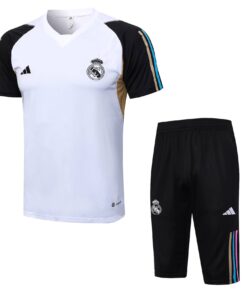 Tenue d’entraînement courte du Real Madrid blanche 2023/24