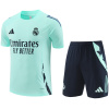 Tenue d’entraînement courte du Real Madrid vert clair 2024/25