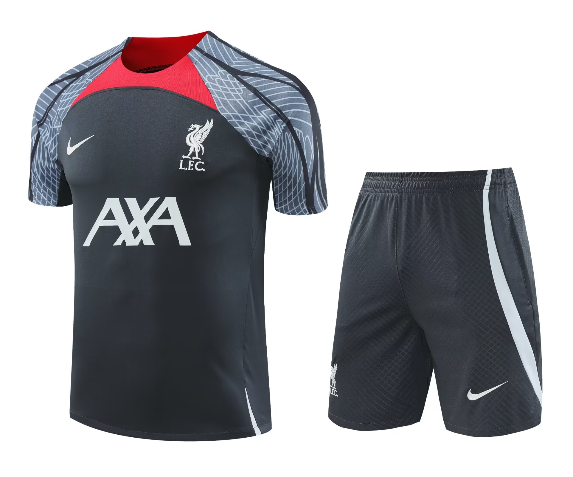Tenue d’entraînement courte Liverpool grise 2024/25