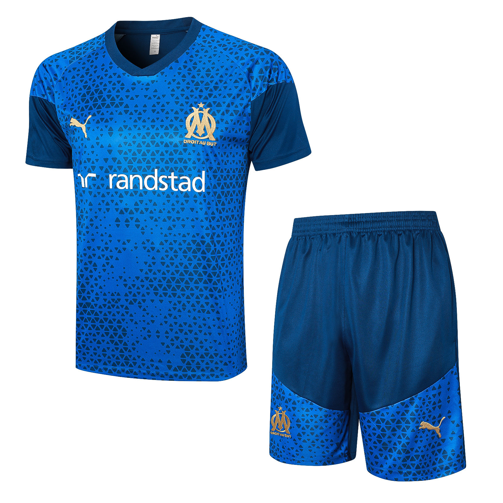 Tenue d’entraînement courte Olympique de Marseille bleue 2023/24