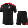 Tenue d'entraînement courte Portugal noire 2024