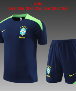 Tenue d’entraînement courte pour enfants Brésil Royal 2024
