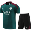 Tenue d’entraînement courte PSG vert foncé 2024/25