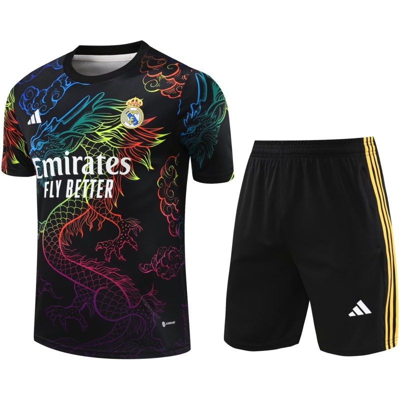 Tenue d’entraînement courte Real Madrid Dragon Noir 2024/25