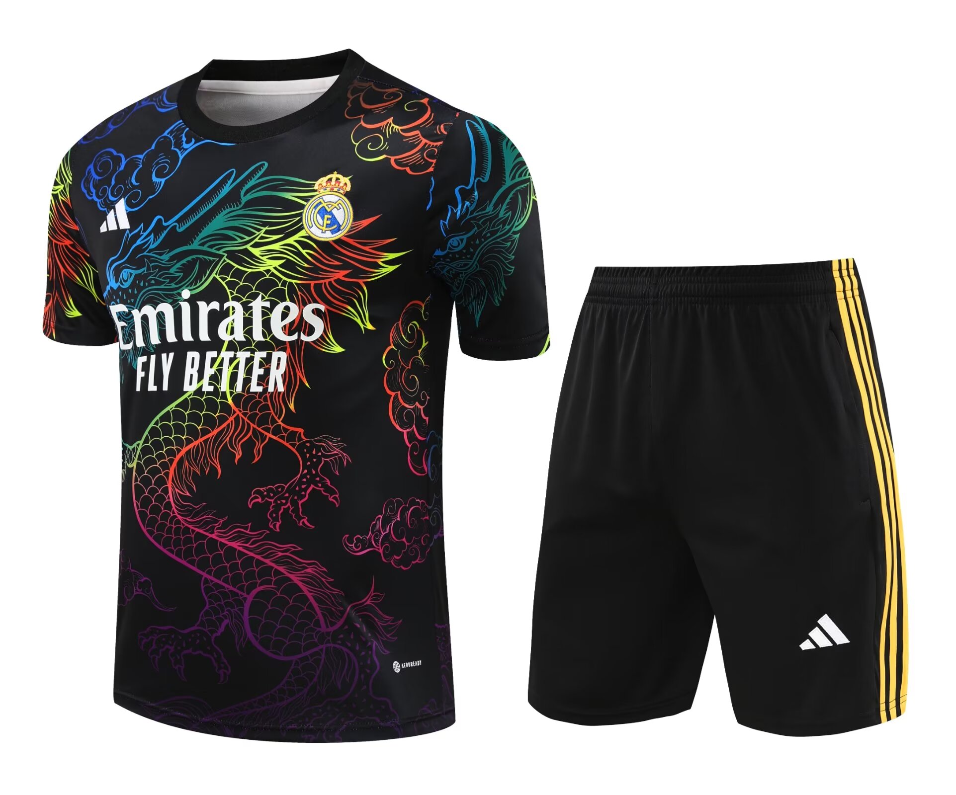 Tenue d’entraînement courte Real Madrid Dragon Noir 2024/25