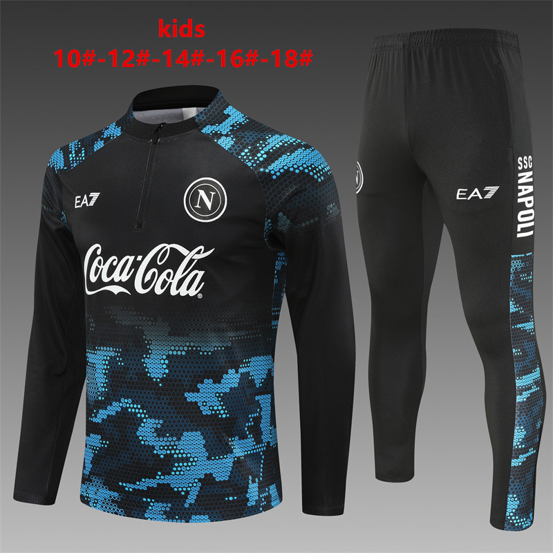 Tenue d’entraînement enfant Napoli noire 2024/25