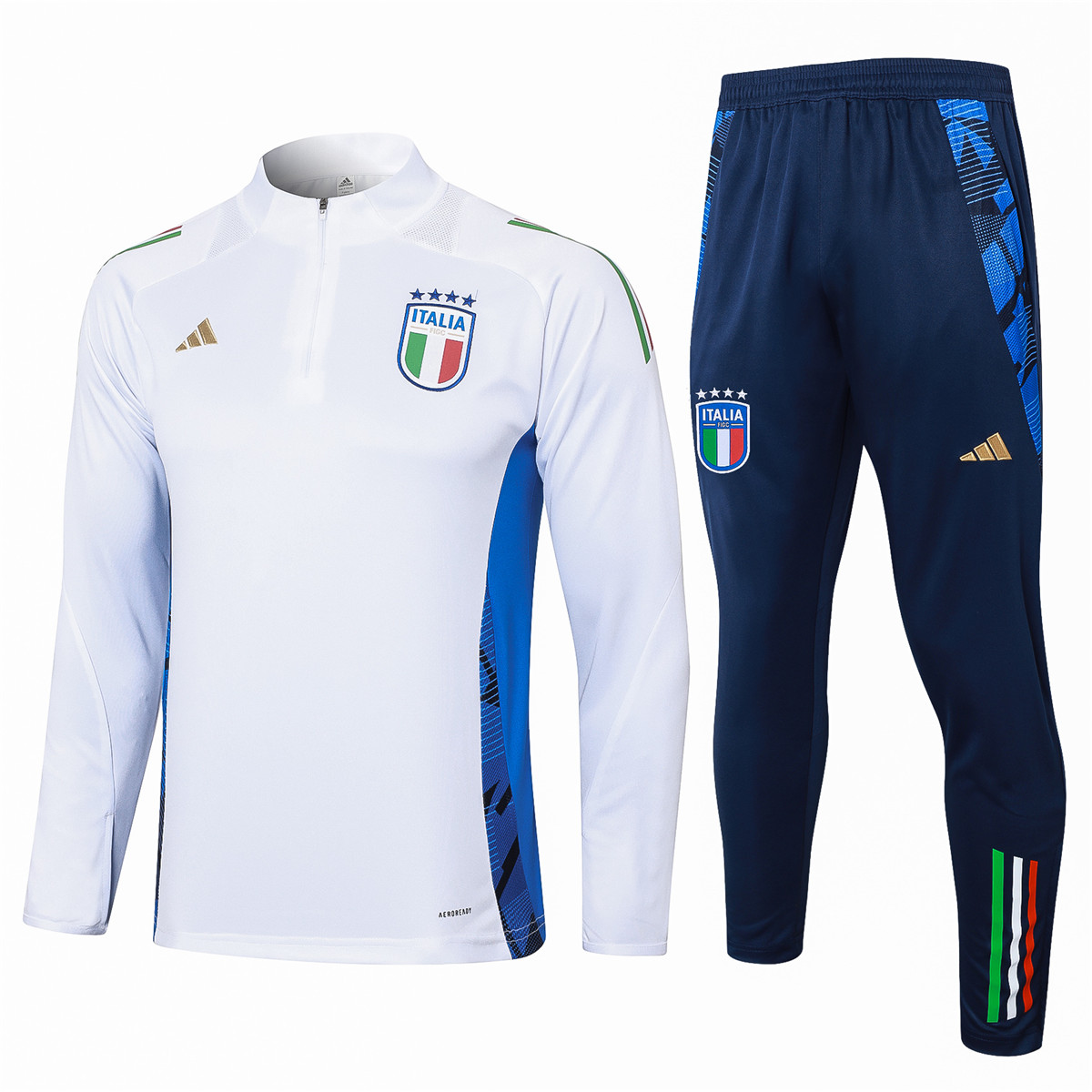 Tenue d’entraînement Italie blanche 2024