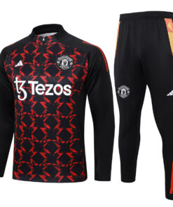 Tenue d’entraînement Manchester United Noir – Rouge 2024/25