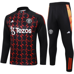 Tenue d'entraînement Manchester United Noir - Rouge 2024/25
