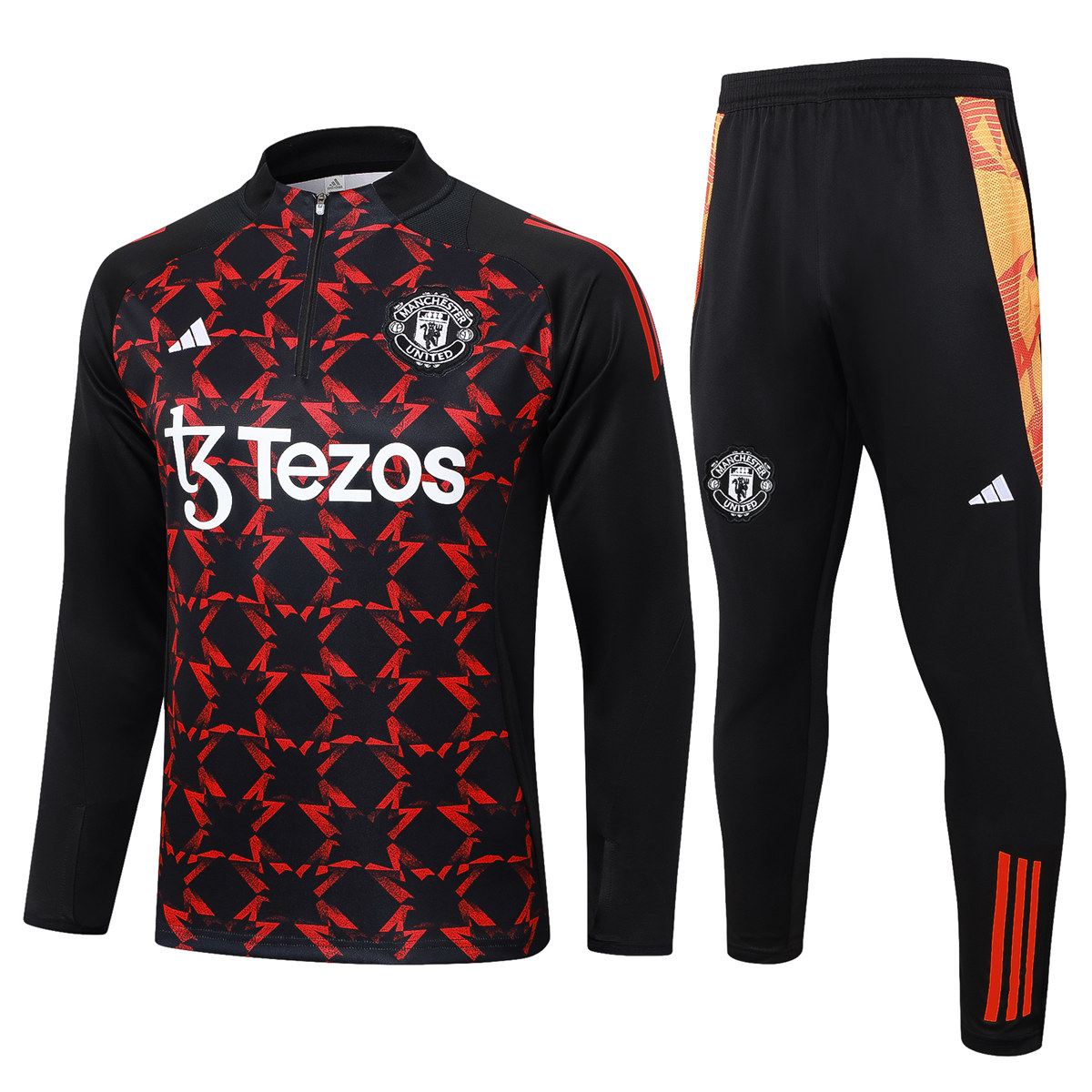 Tenue d’entraînement Manchester United Noir – Rouge 2024/25