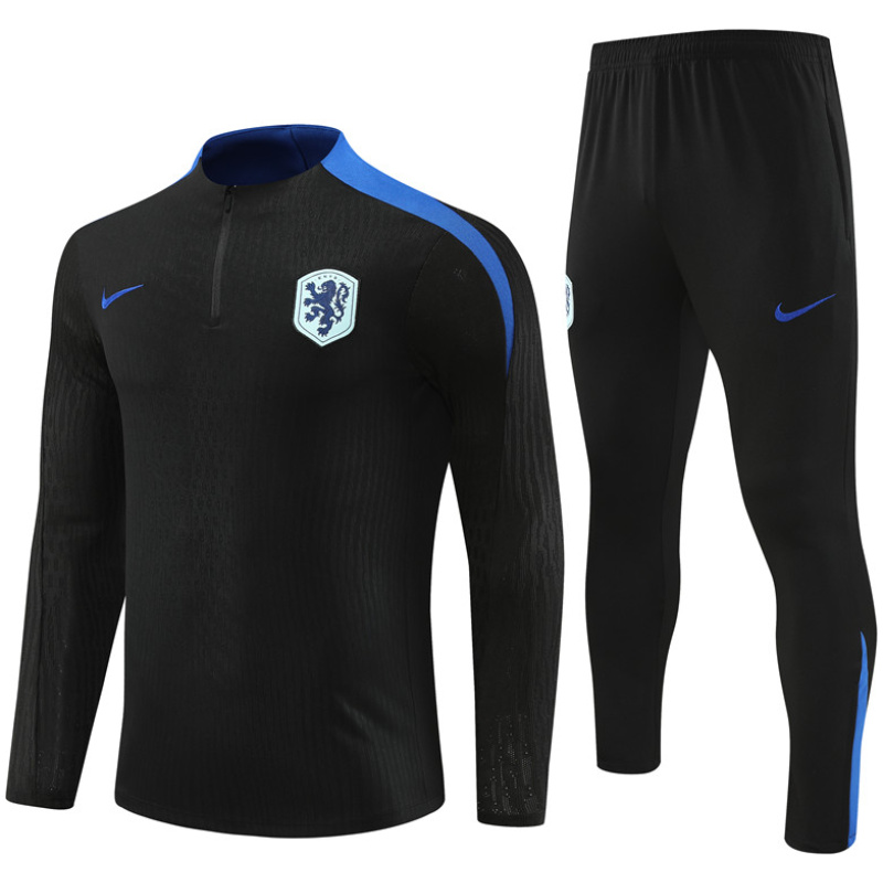 Tenue d’entraînement noire des Pays-Bas 2024