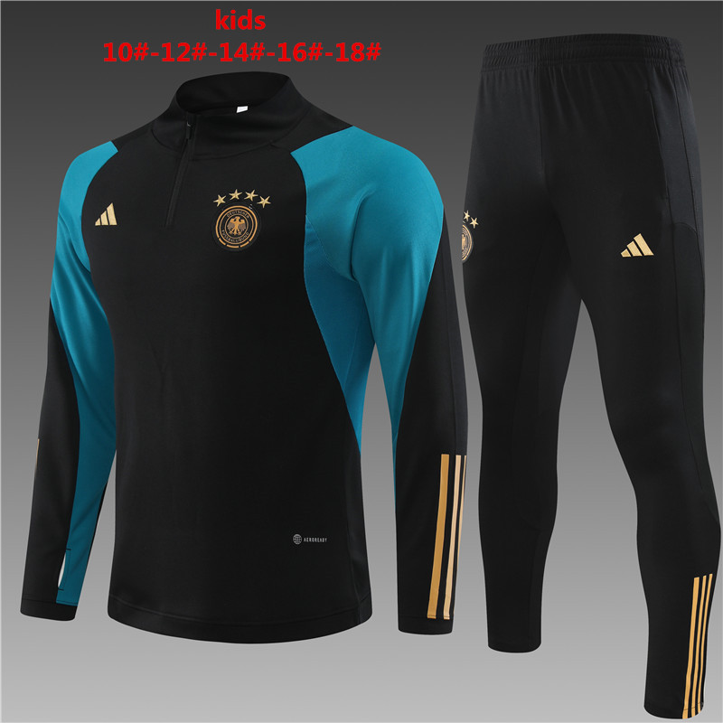 Tenue d’entraînement pour enfants Allemagne noire 2024