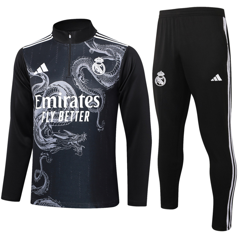 Tenue d’entraînement Real Madrid Dragon Noir 2024/25